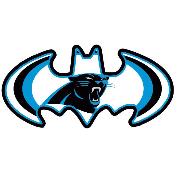 Carolina Panthers Batman Logo DIY iron on transfer (heat transfer)